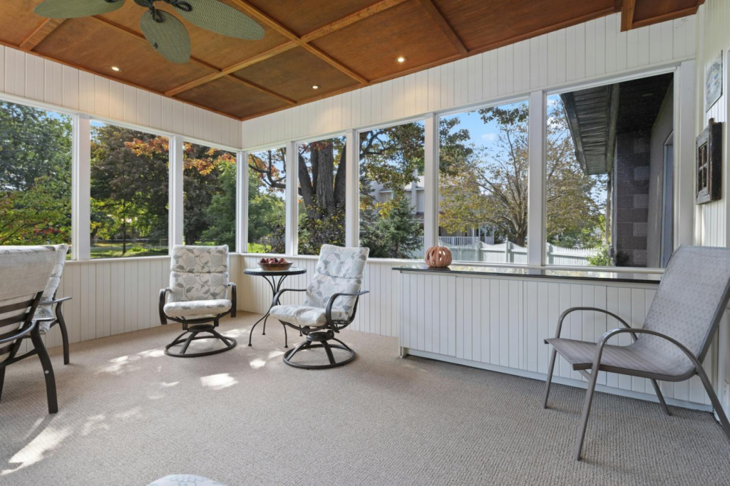 A modern designed custom sunroom addition