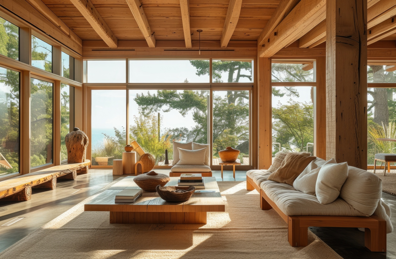 sunroom interior with seamless transition from the home's existing living space